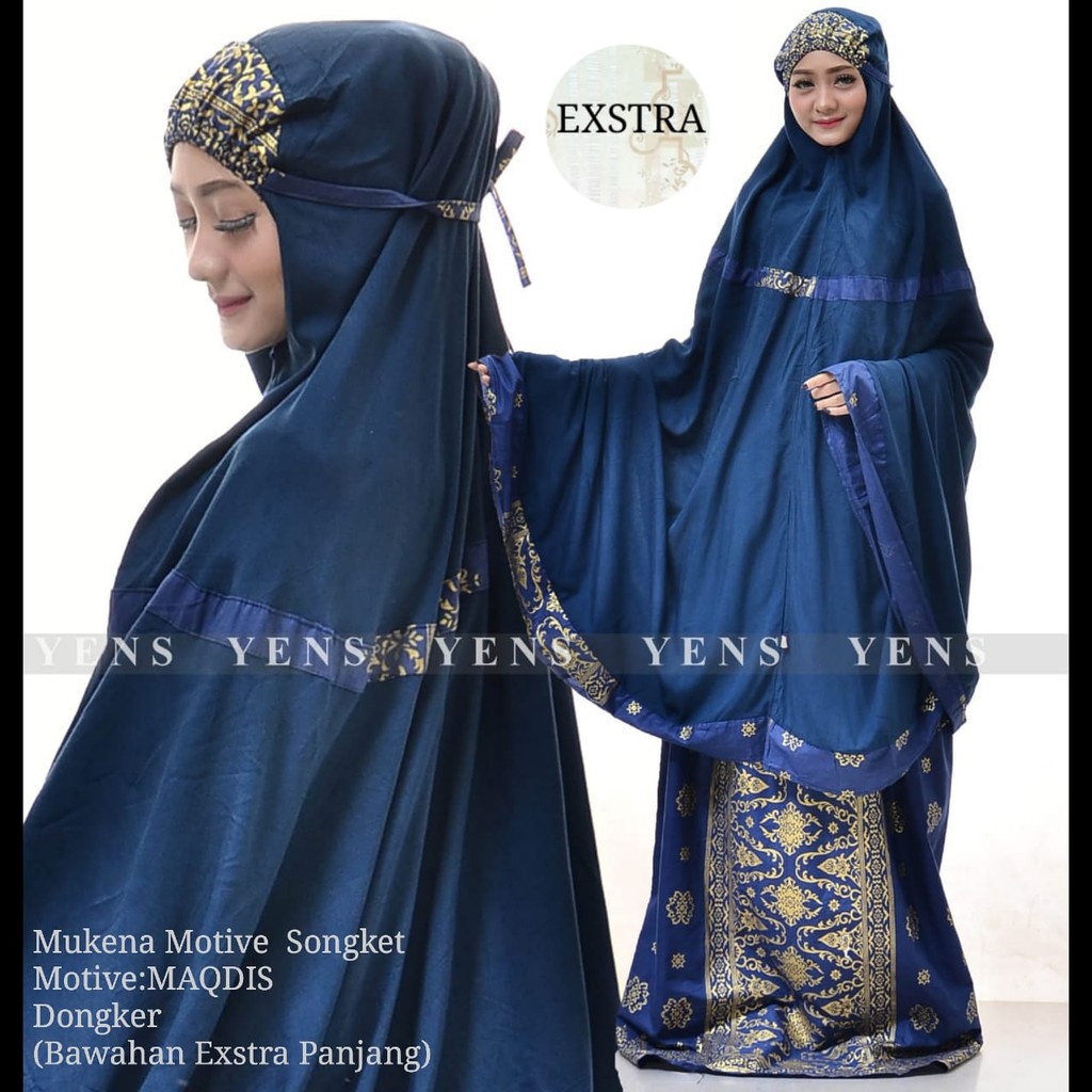 COD Mukena Bali Songket Extra Suju Maqdis