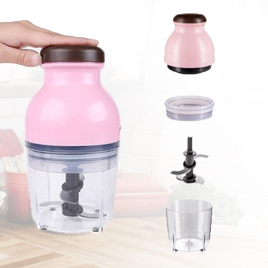 HOVELSHOP Hand Blender Capsule Portable Cutter Quatre Juicer Buah Sayur Multifungsi