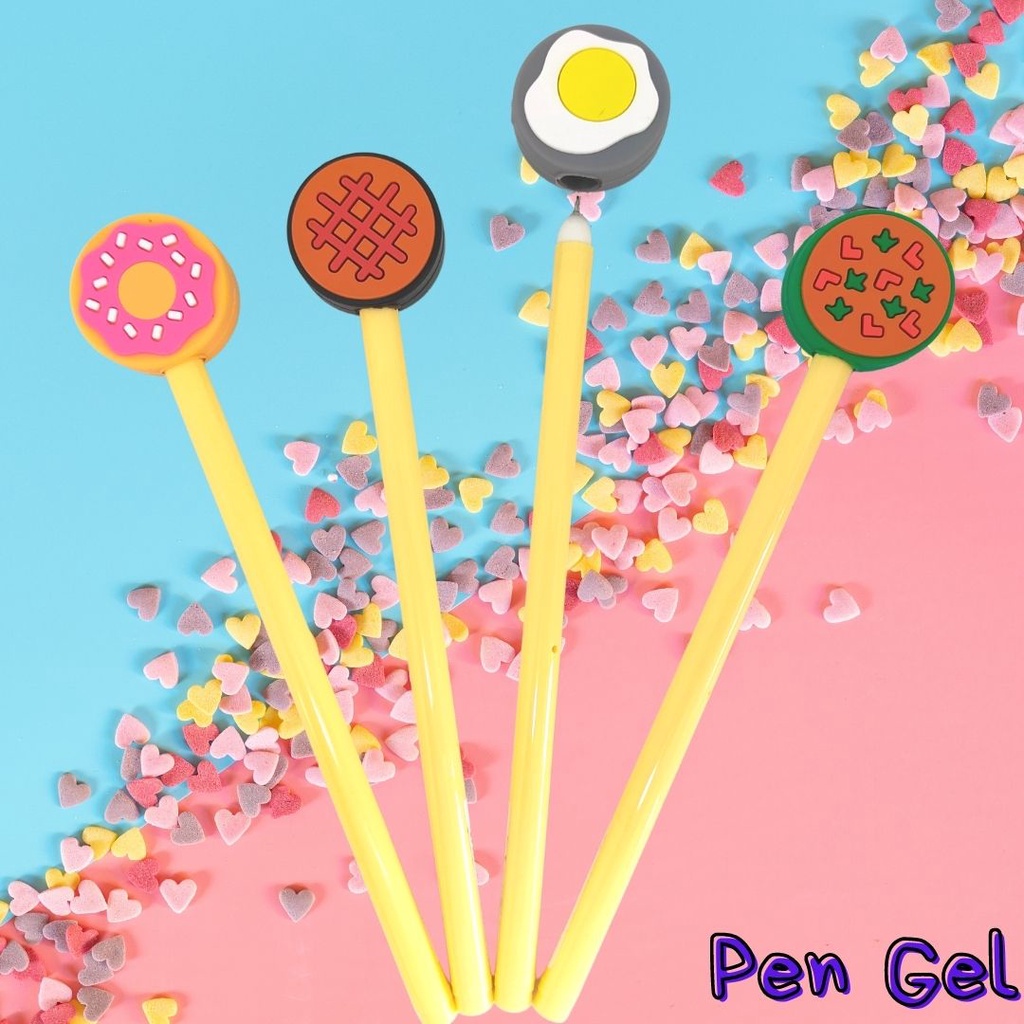 

Pen Gel Lucu Ujung Desain Makanan