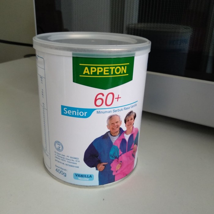 

400Gr APPETON 60+/ Susu Lansia/ Susu Orang Tua - Vanilla - Ed 03/2024