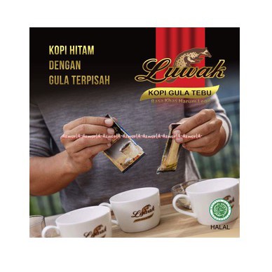 Luwak Kopi Gula Tebu Kopi Luwak Coffee Kopi Hitam Gula Terpisah 10Sachet