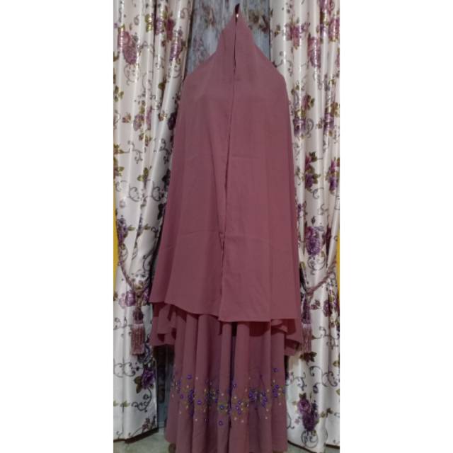 Preloved gamis bordir Shaqeena