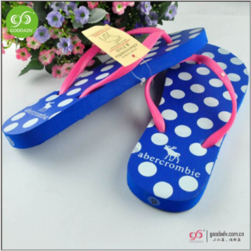 SANDAL JEPIT WANITA MOTIF POLKADOT