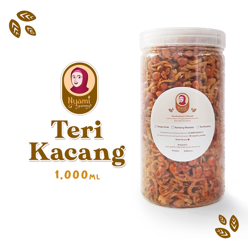 

Teri Kacang Nyami Yummy Toples 1000ml