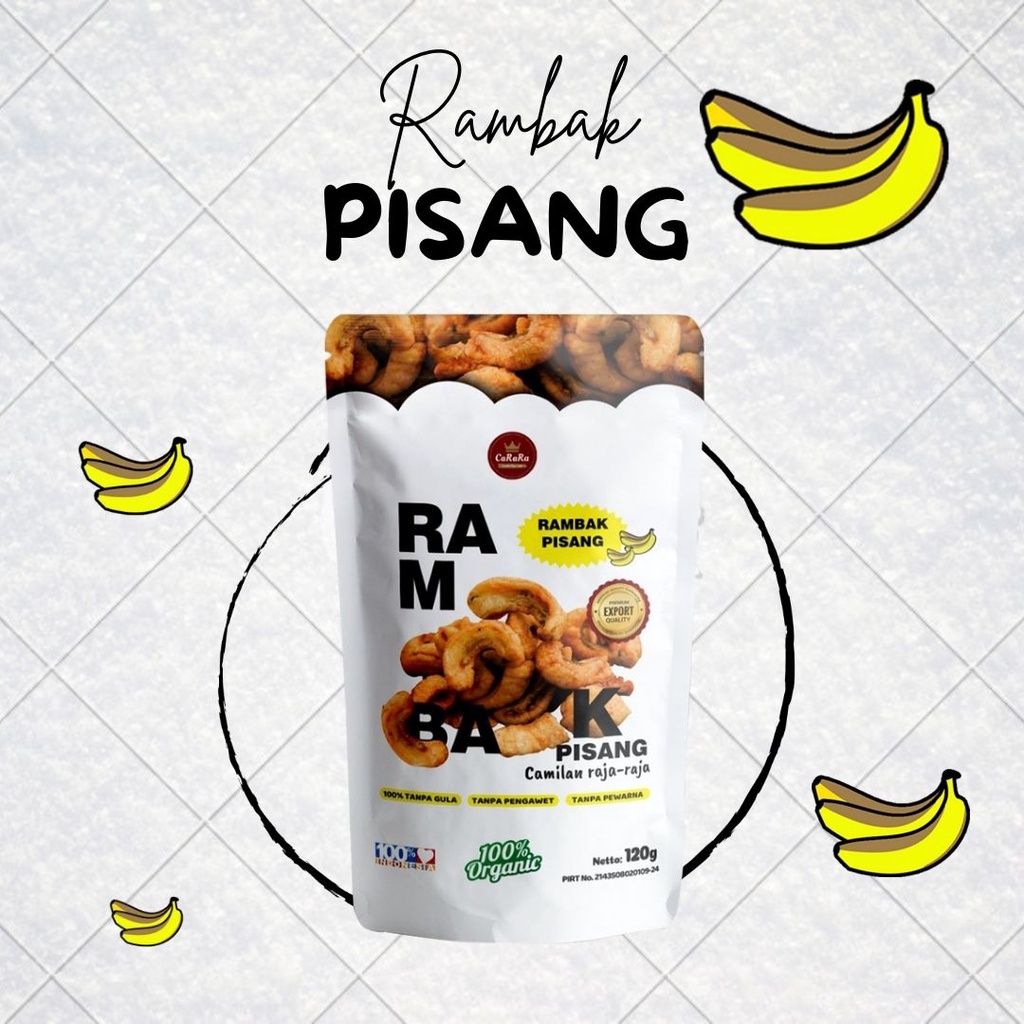 

(1 Biji) GROSIR CARARA - Rambak Pisang 120 Gr / Rambak Carara 120 Gram