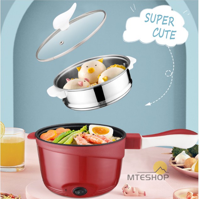 Multifungsi electric fry pan / Panci Listrik lapisan keramik 18CM