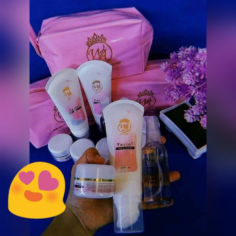 Wa beauty cream all in one, facial treatment, toner glow spray