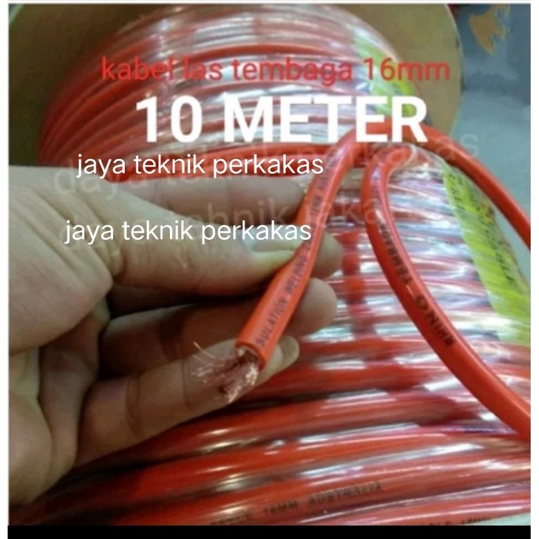 Kabel las 16mm 10meter Rhino tembaga orange - cable las Rhino tembaga