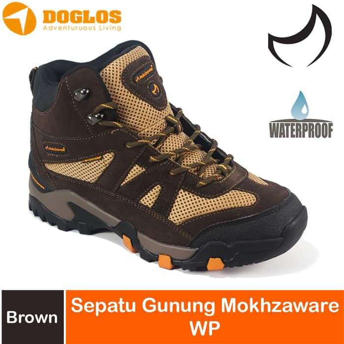 TERMURAH MOKZHAWARE BLUESKY BROWN WATERPROOF WP SEPATU GUNUNG ORIGINAL HIKING