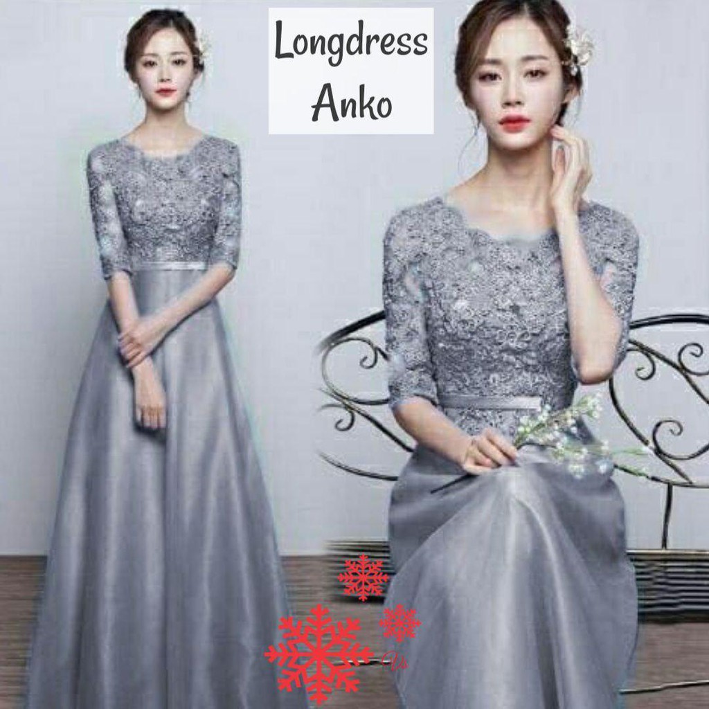 longdress anko/dres fashion/dres kekinian/dres party