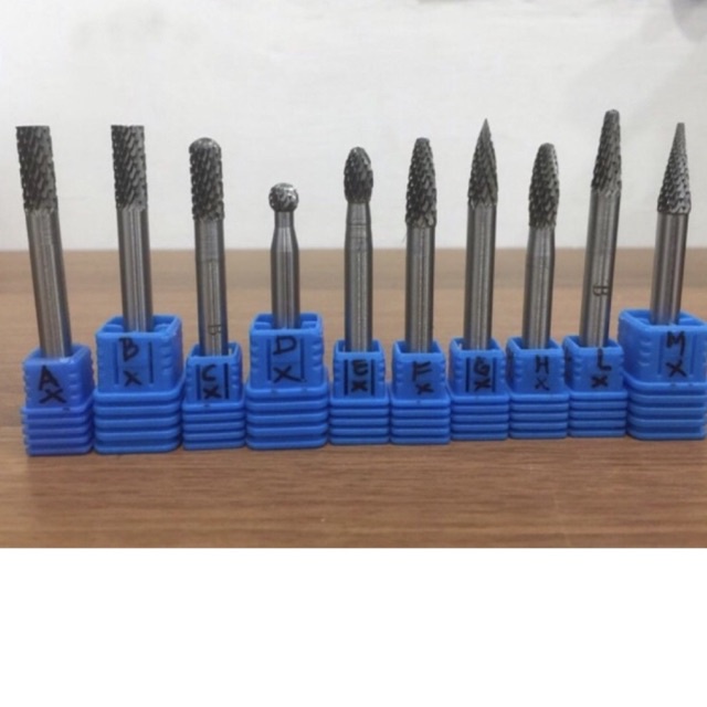 1/4” mata tuner 6-mili mata bor cun kereta sepeda motor 6 mm tungsten carbide rotary file 6m bor cun