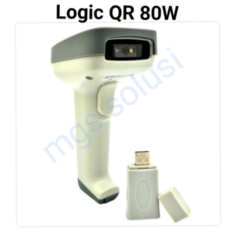 Scanner barcode QR 80W koneksi WiFi membaca QR code PDF 417 scan di layar LCD