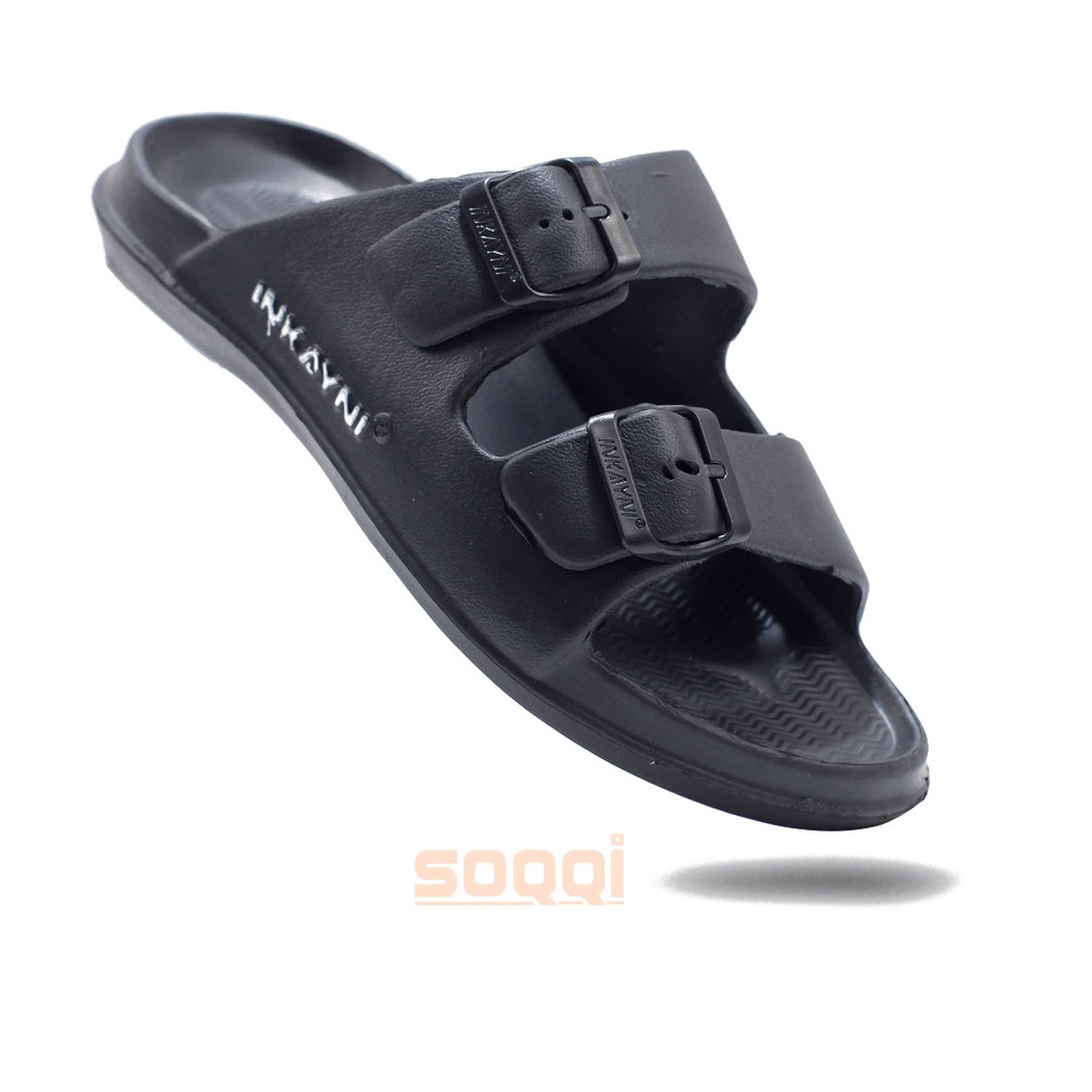 Sandal selop karet pria import korea original sendal slop slip on laki-laki dewasa model slide distro polos casual inkayni 6030 X promo cod murah 39 44