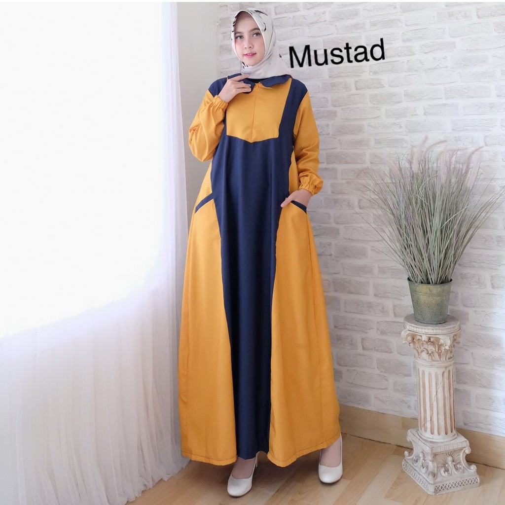 HOPYLOVY - Gamis Modern Jessy maxi  (Real pic)