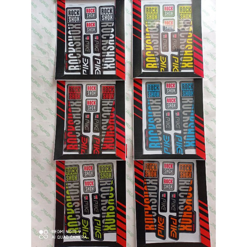 STIKER FORK SEPEDAH MTB MODEL ROCKSHOX PIKE