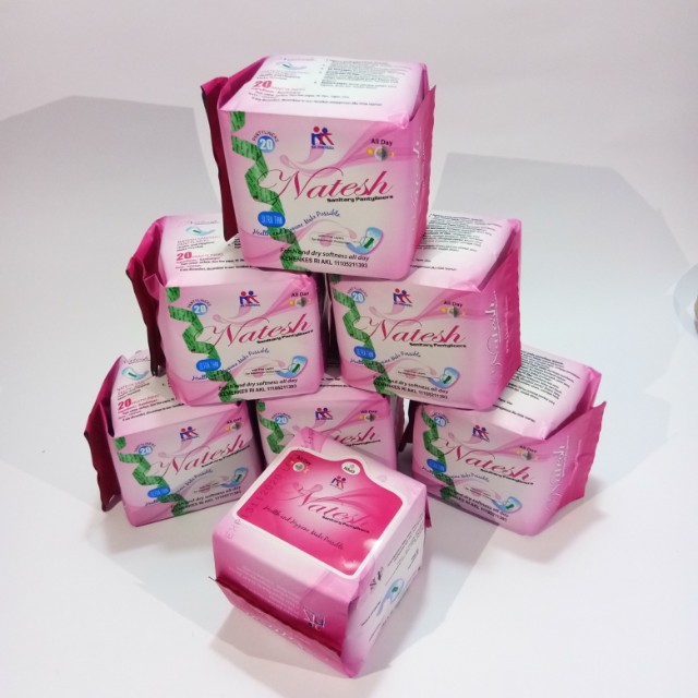 PAKET Hemat Pembalut Natesh Pantyliner 15pcs Day Siang 12pcs Night Malam 10pcs ANION KK Indonesia