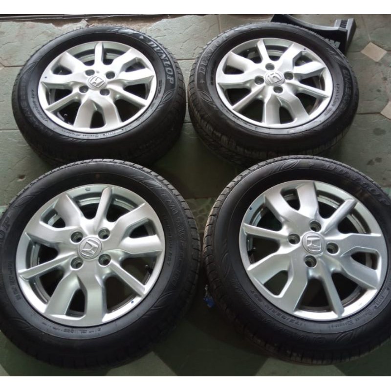 Velg Mobil second standar Brio R14 + Ban pcd 4x100 untuk ayla, brio, datsun