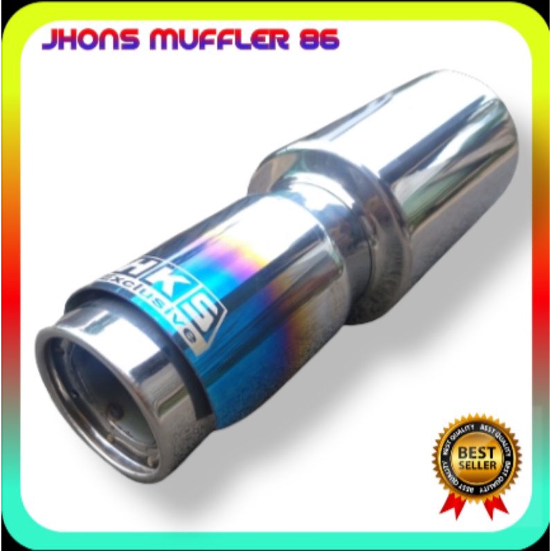 knalpot mobil racing hks exclusive biru suara bass empuk