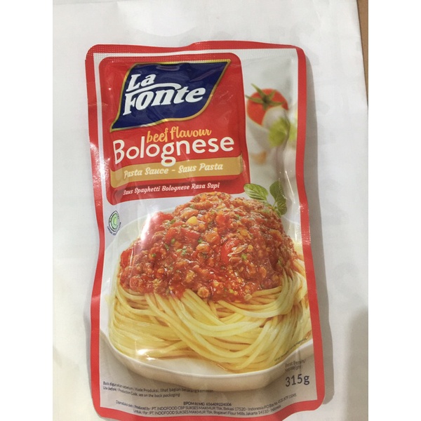 La Fonte Pasta Sauce Bolognese 315 gr Saus Spaghetti Saos Lafonte