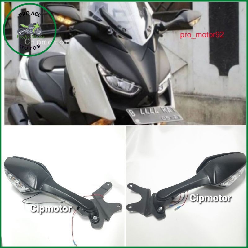 Paket Spion Zx10R motor XMAX 250 Dan Breket Dudukan Spion Serpo Xmax 250 pnp