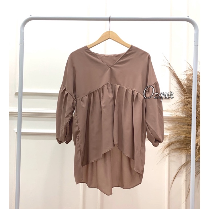 1 KG 6 PCS | RUFI KEMEJA LENGAN BALON /  ATASAN WANITA / JUMBO / KEMEJA WANITA / DEALOVA-DEALOVA MILO WOLVIS