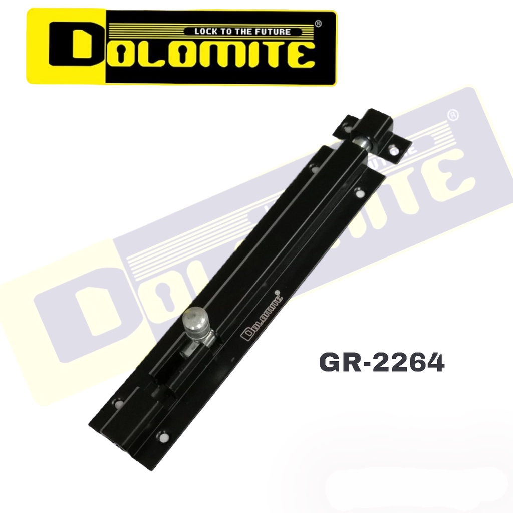 GRENDEL SLOT TEMPEL KUNCI PINTU BANGUNAN RUMAH 6IN HITAM SOLID BLACK MURAH 2264