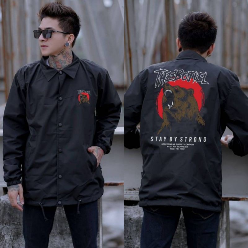 JAKET WINDBREAKER INDIGO KING OF CLOTH - COACH PARASIT JAPAN SIMPLE PRIA WANITA CASUAL SPORTY RIDING