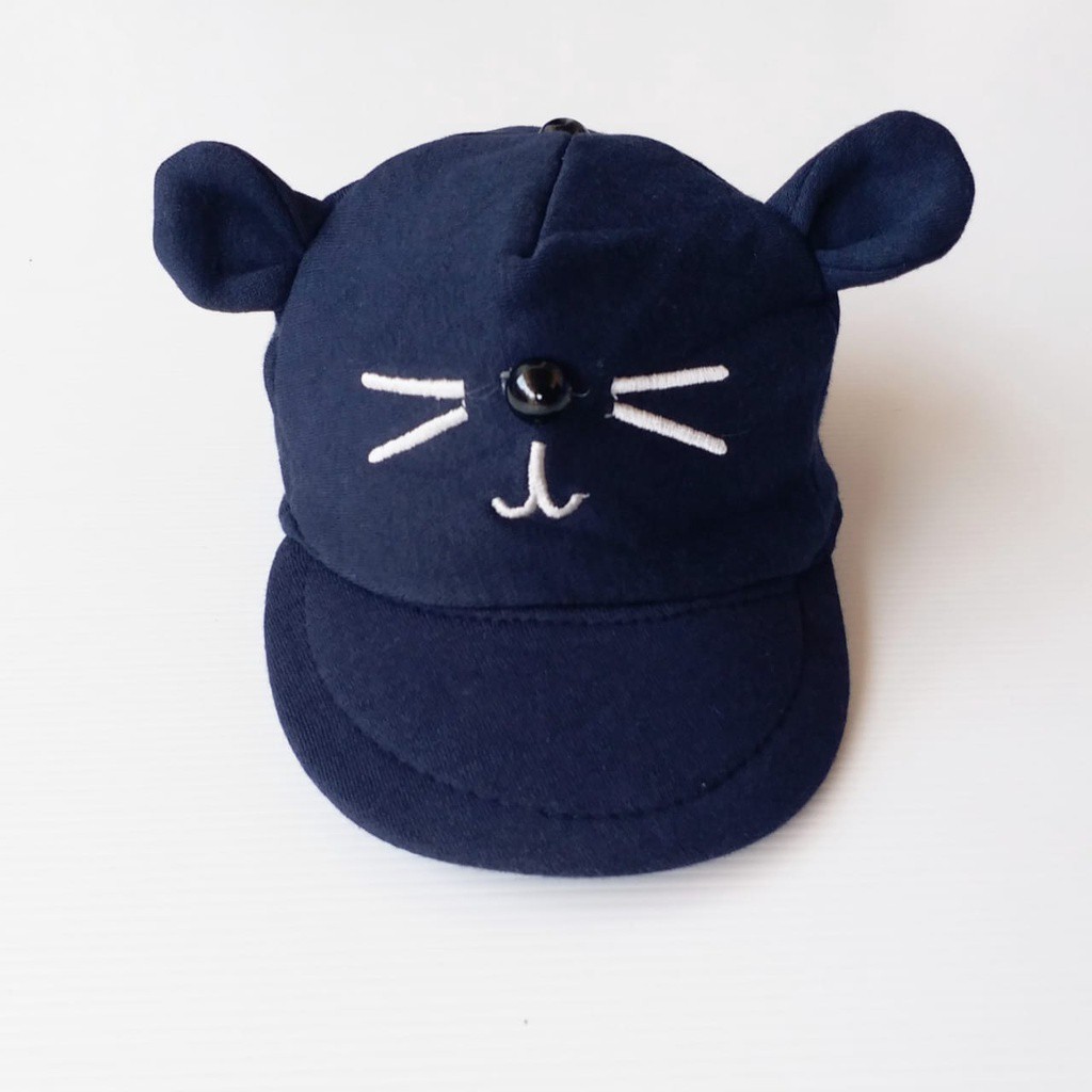 plazababyku TOPI MEOW CATS Topi Anak Lucu Model Apollo Usia 1 Sampai 3 Tahun Kualitas Terbaik