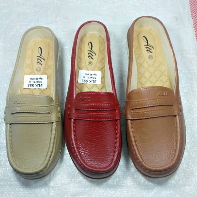 Flat shoes cewek att - sandal slop jelly att slk 555