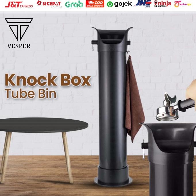 knock box tube bin big tall barista / wadah ampas kopi floor standing