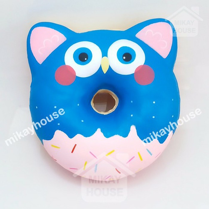 Squishy Jumbo Animal Donut Owl Burung Hantu
