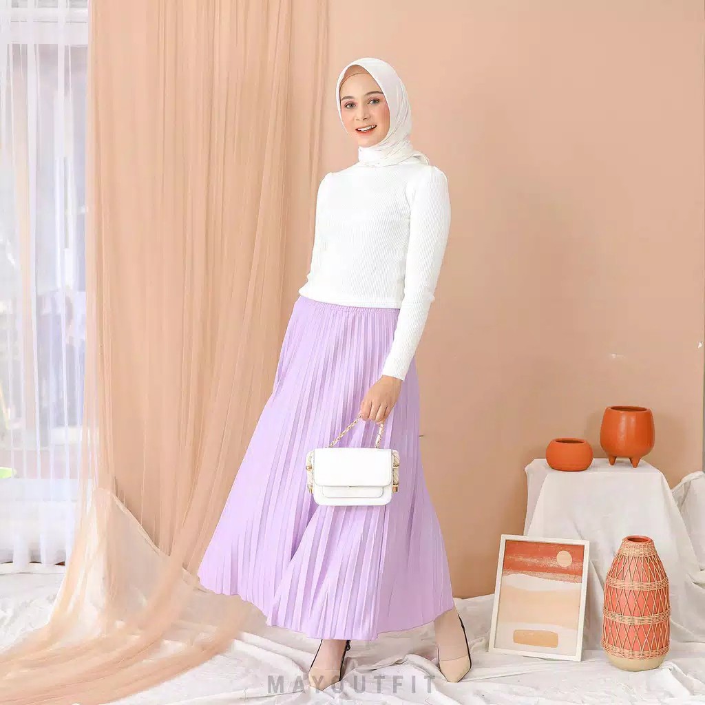 ROK PLISKET PREMIUM || ROK MUSLIMAH || ROK PANJANG