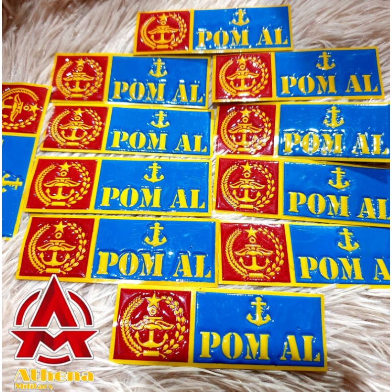 Stiker Plat motor POM AL | stiker plat mobil POMAL  |Stiker plat embos