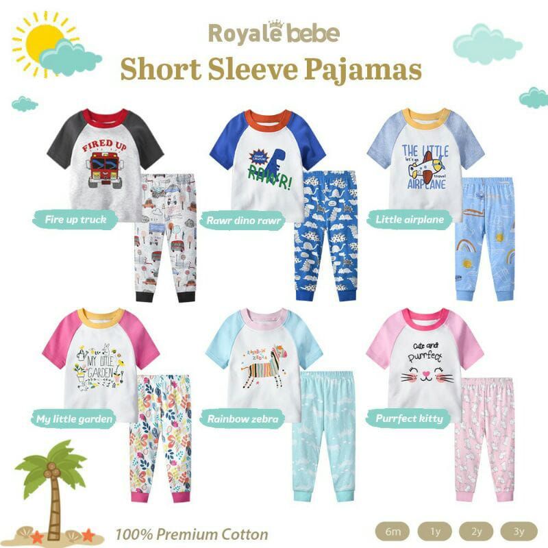 Royale Bebe - Short Sleeve Pajamas