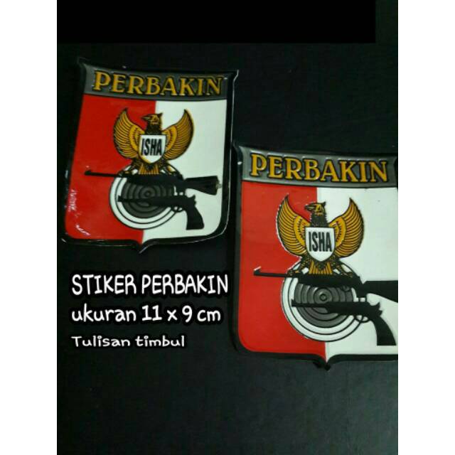 Stiker Perbakin lebih besar ukuran 9x11cmip