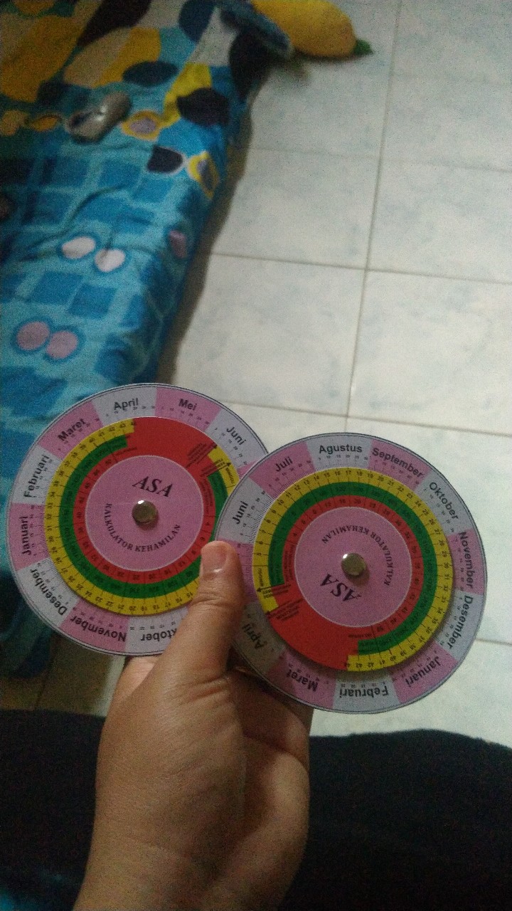 cakram kalender kehamilan hamil linset lingkaran setan bidan dokter