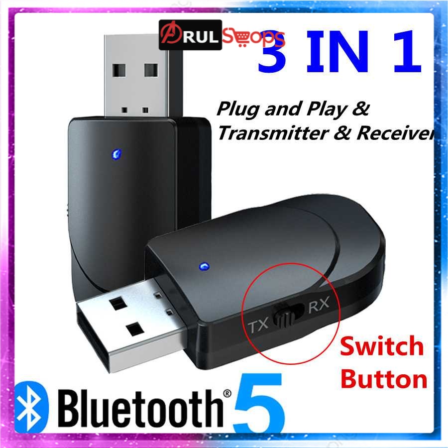 VIKEFON 2 in 1 USB Audio Bluetooth 5.0 Transmitter &amp; Receiver - KN330