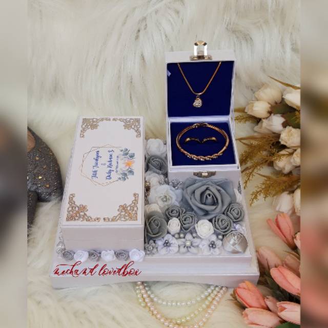 Box uang cincin koper FULL BUNGA