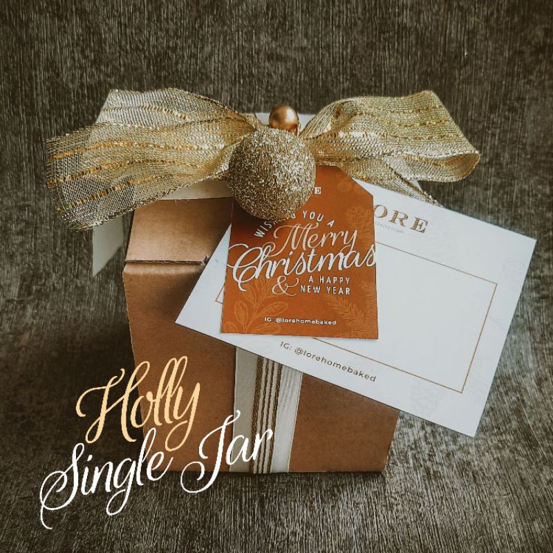 

HOLLY SINGLE JAR - CHRISTMAS HAMPERS | HAMPERS NATAL MURAH by @lorehomebaked