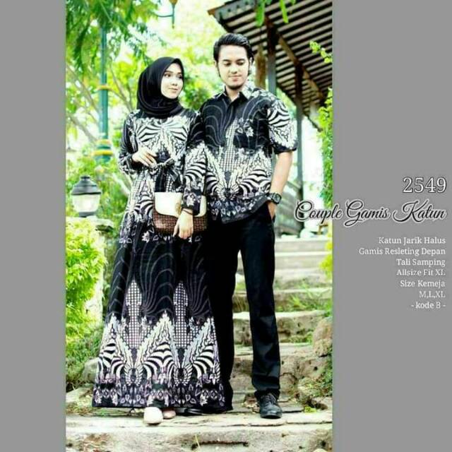 Maura Couple cewekm cowok Batik Motif Putih