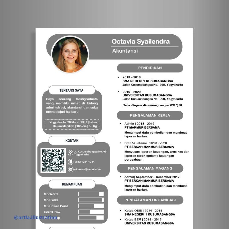 

Template CV + Surat Lamaran