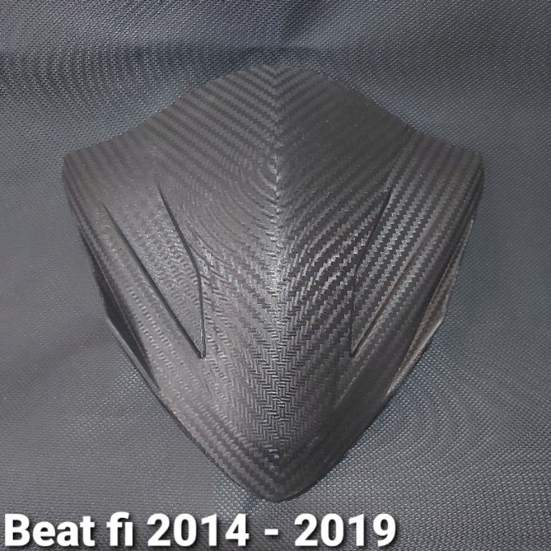 VISOR BEAT FI ESP 2014 - 2019 STATER HALUS HITAM CARBON