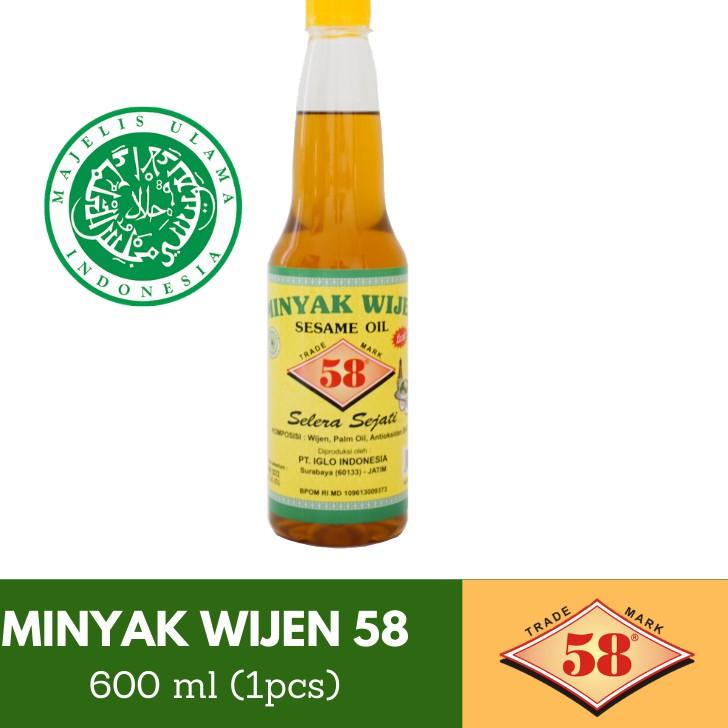 

[PRODUK G8PRI] Saos 58 - Minyak Wijen Halal (600 ml) WIV