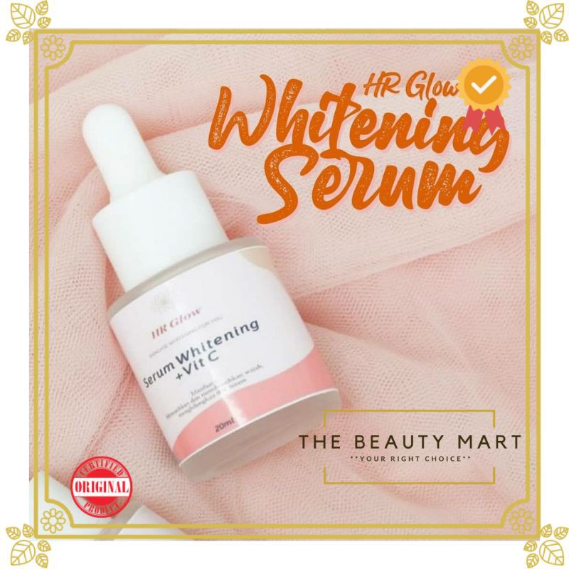 [BPOM] HR Glow Serum whitening + Vit C 20ml / serum wajah / pemutih wajah glowing / serum original