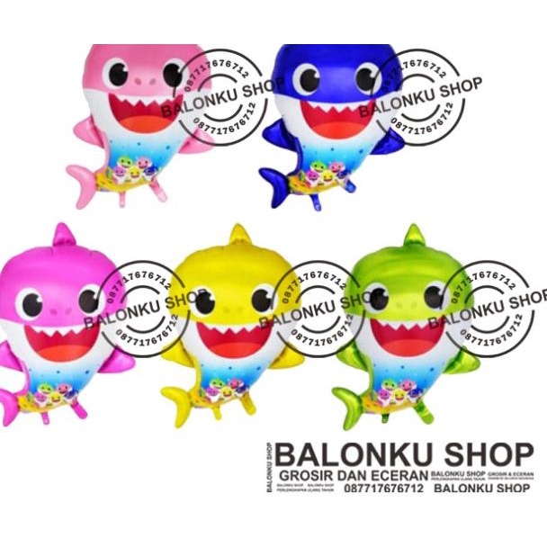 Balon Foil Karakter Baby Shark / Balon Foil Baby Shark / Balon Shark