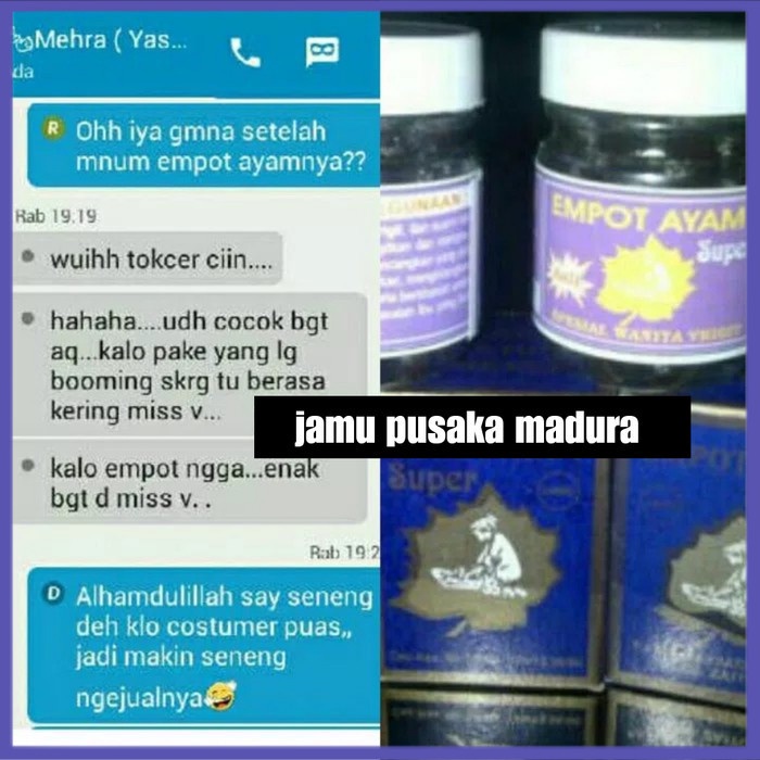 

✔ COD ✔ JAMU EMPOT AYAM SUPER 100% ORI membuat missv berdenyut & mencengkram