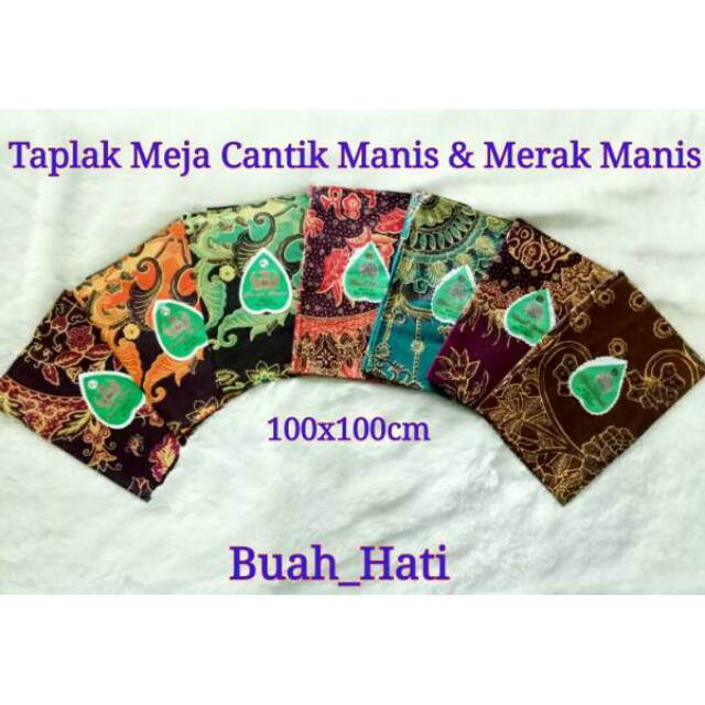 Taplak Meja Batik Cantik Manis Merak Manis Taplak Meja Tamu Taplak Meja Kantor