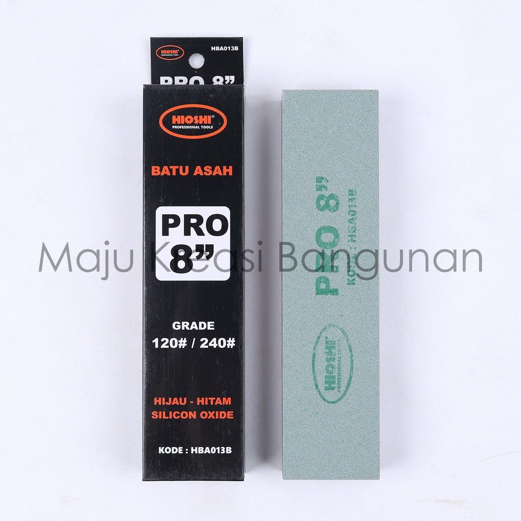 Batu Asah Hioshi Pro 8&quot; Inch Silicone Oxide Sharpening Stone Pengasah Pisau Asahan Baja Golok Gunting Parang YSK 8In In