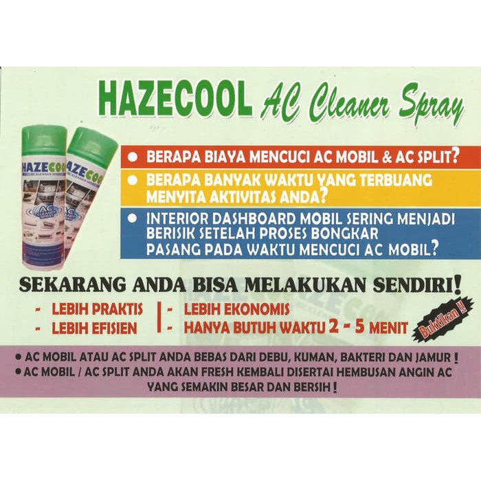 Hazecool AC Cleaner Pembersih AC Limited