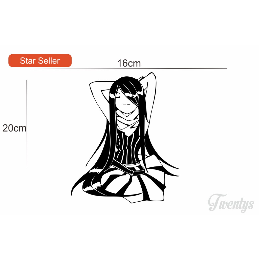 

STIKER JAPAN ANIME GIRLS CUTTING STICKER VINYL DECAL